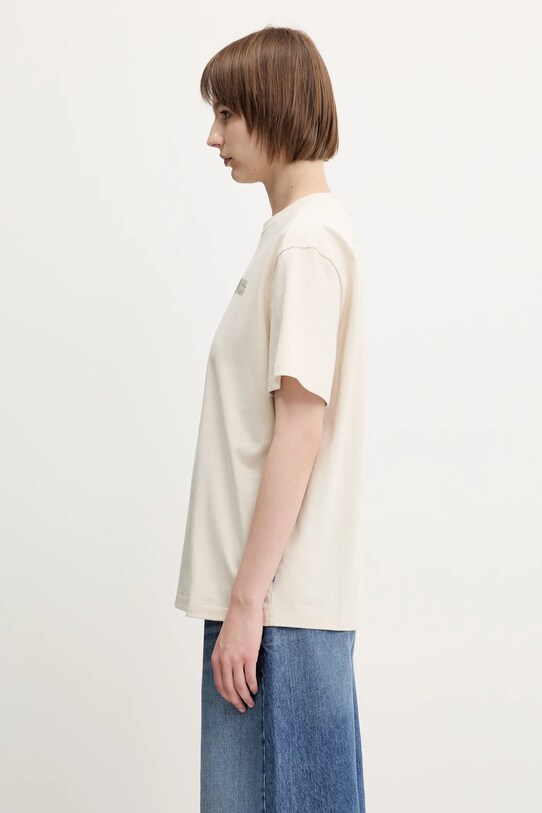 Fjallraven t-shirt bawełniany Heavy Classic T-shirt beżowy F87105