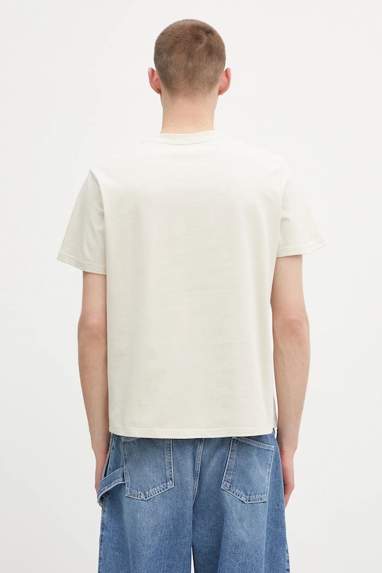 Bavlněné tričko Fjallraven Heavy Classic T-shirt F87105 béžová