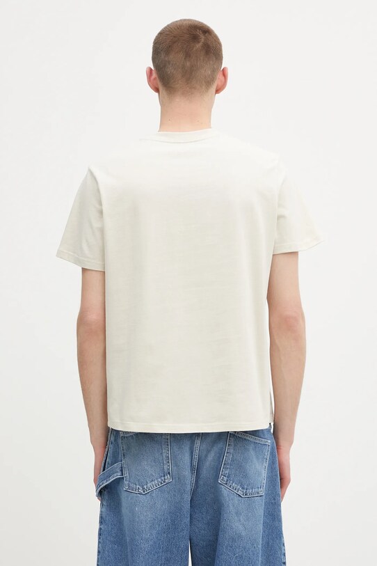 Fjallraven t-shirt bawełniany Heavy Classic T-shirt F87105 beżowy