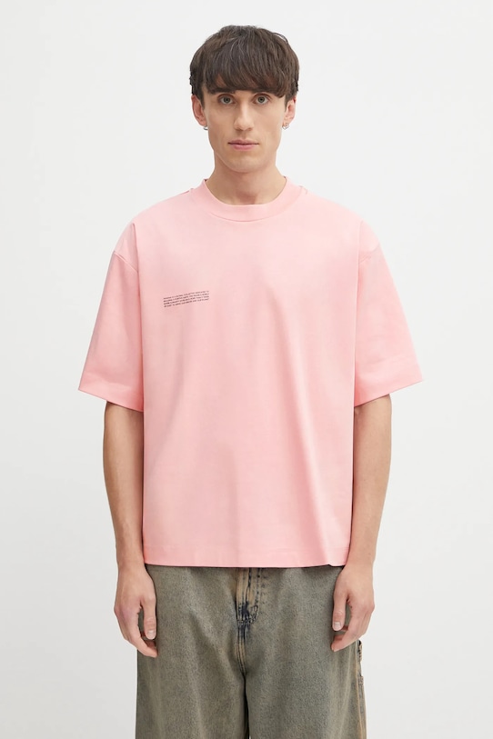 Bavlněné tričko Pangaia DNA Oversized T-Shirt relaxed růžová 10002572