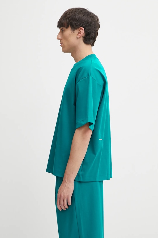 Oblečení Bavlněné tričko Pangaia DNA Oversized T-Shirt 10002572 tyrkysová