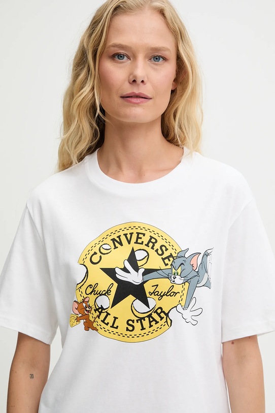 Converse t-shirt bawełniany Converse x Tom & Jerry 10028754.A01