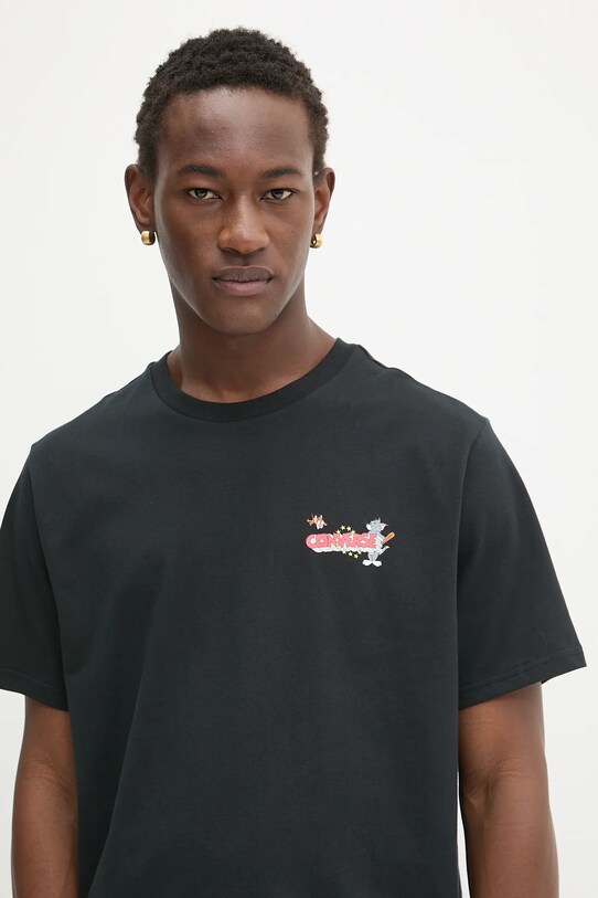 Converse t-shirt bawełniany Converse x Tom & Jerry 10028755.A01