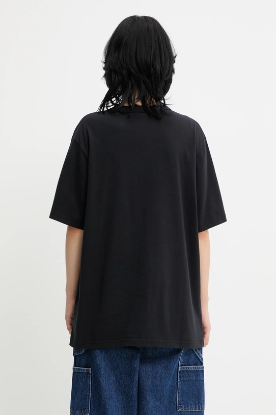 Café Kitsuné t-shirt bawełniany Barista Fox Patch Relax CKNU00102KJ7014