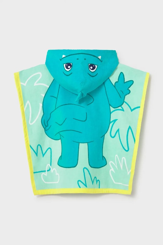 Mayoral ręcznik z kapturem dziecięcy 10164.3G.Baby.PPY2 turkusowy SS26