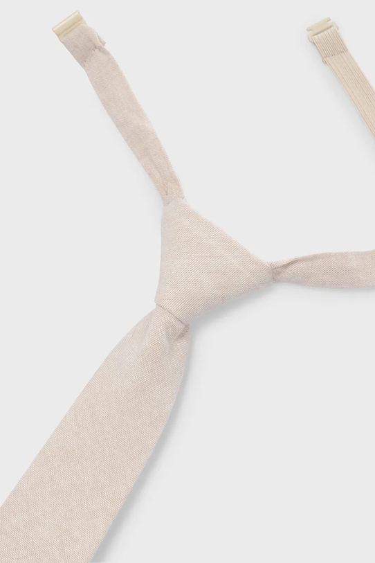 Mayoral krawat z domieszką lnu dziecięcy 10214.5A.Mini.PPY2 beżowy SS26