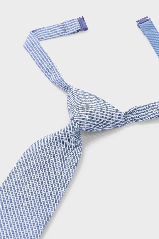 Mayoral krawat z domieszką lnu dziecięcy 10214.5A.Mini.PPY2 niebieski SS26