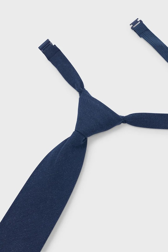 Mayoral krawat z domieszką lnu dziecięcy 10214.5A.Mini.PPY2 granatowy SS26
