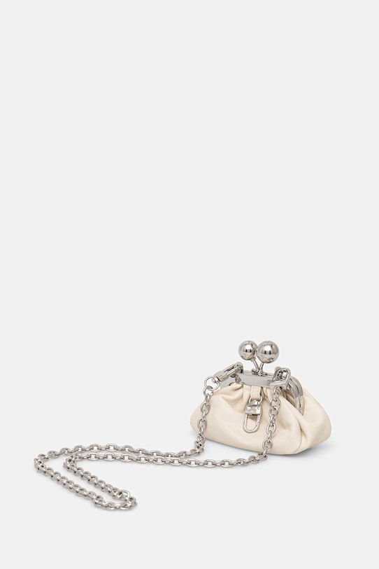 Akcesoria Weekend Max Mara torebka skórzana DIOMEDE 2615721044600 beżowy