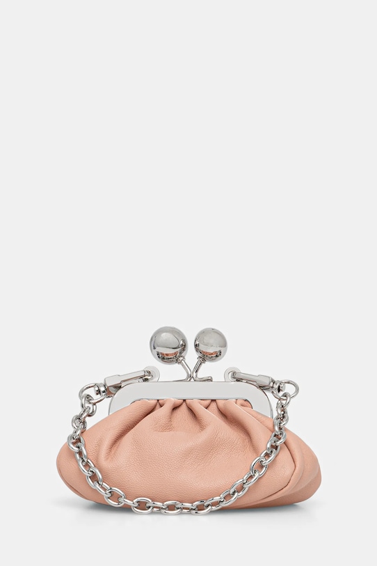 Weekend Max Mara torebka skórzana DIOMEDE skóra licowa różowy 2615721044600