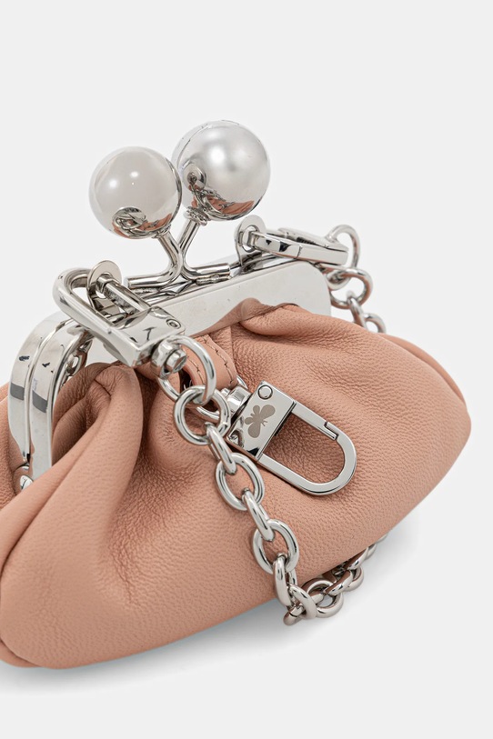 Weekend Max Mara torebka skórzana DIOMEDE różowy 2615721044600