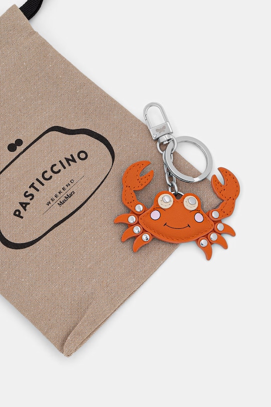 Аксесуари Weekend Max Mara брелок жіночий шкіряний ACORTO 2615721045600 помаранчевий