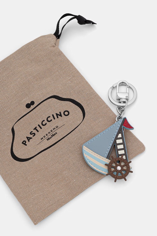 Akcesoria Weekend Max Mara brelok damski skórzany ACORTO 2615721045600 turkusowy