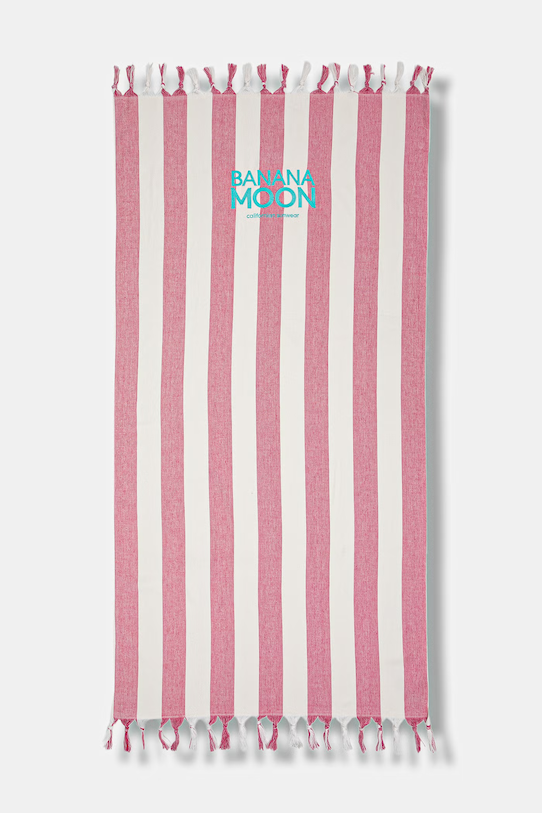 Banana Moon ręcznik plażowy bawełniany Marbella różowy AISSIA.MARBELPX4
