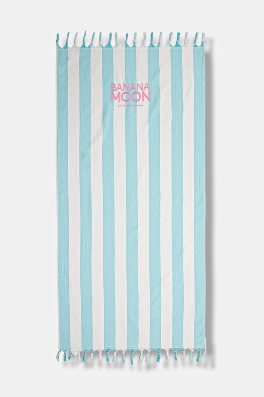 Banana Moon ręcznik plażowy bawełniany Marbella niebieski AISSIA.MARBELPX4