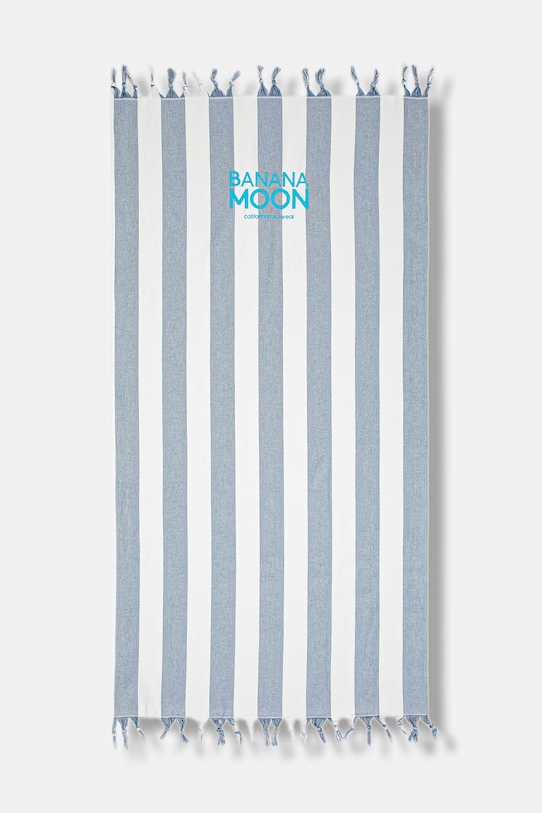 Banana Moon ręcznik plażowy bawełniany Marbella niebieski AISSIA.MARBELPX4