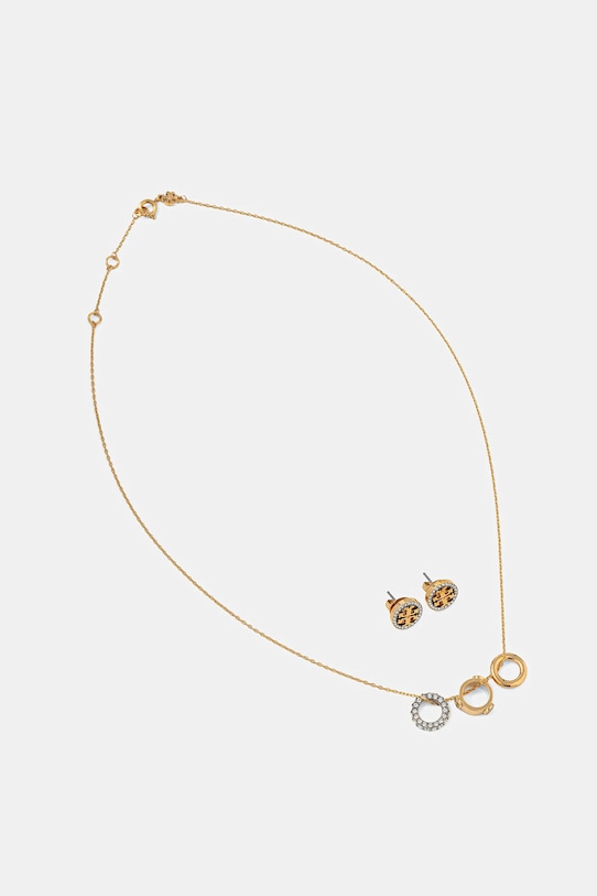 Tory Burch naszyjnik i kolczyki Miller Pave 2-pack 2-pack złoty 177663.783