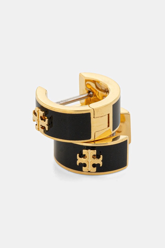 Tory Burch kolczyki Kira Huggie 171094.720 czarny SS26