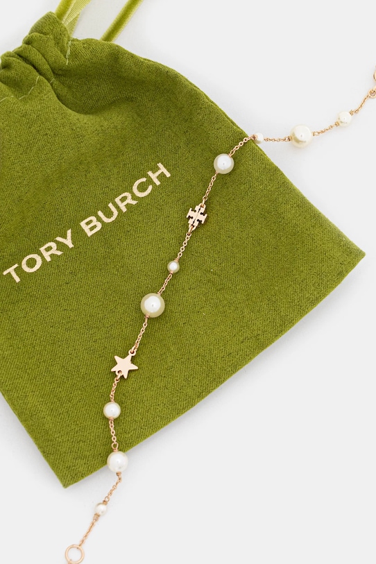 Akcesoria Tory Burch bransoletka pozłacana Delicate Kira Pearl 163697.749 złoty