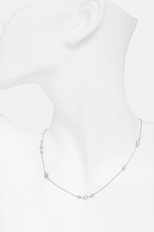 Akcesoria Tory Burch naszyjnik Delicate Kira Pearl 176867.400 srebrny