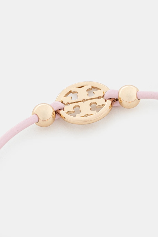 Tory Burch bransoletka skórzana Miller Slider 144706.705 różowy SS26