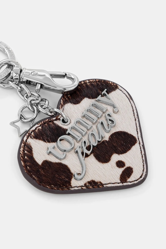 Δερμάτινο μπρελόκ Tommy Jeans AW0AW18271 μπεζ SS26