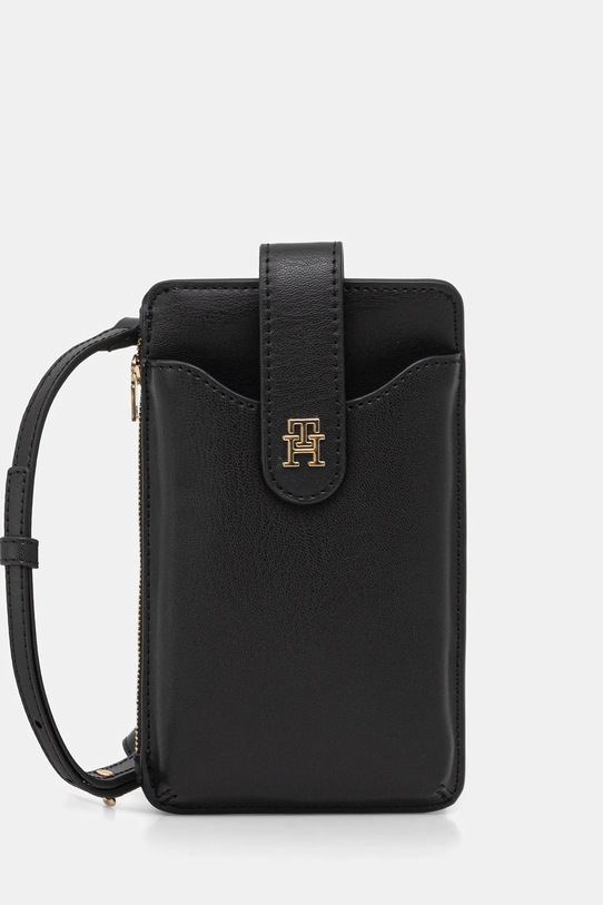 Tommy Hilfiger portfel imitacja skóry licowej czarny AW0AW18137