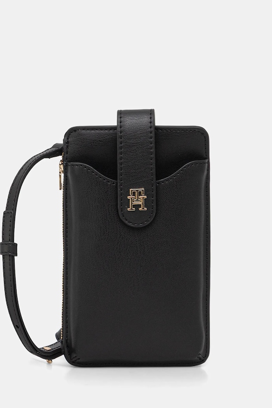 Tommy Hilfiger portfel imitacja skóry licowej czarny AW0AW18137