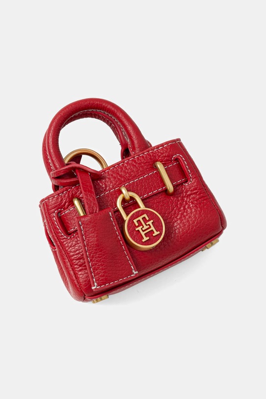 Tommy Hilfiger brelok skórzany czerwony AW0AW18302