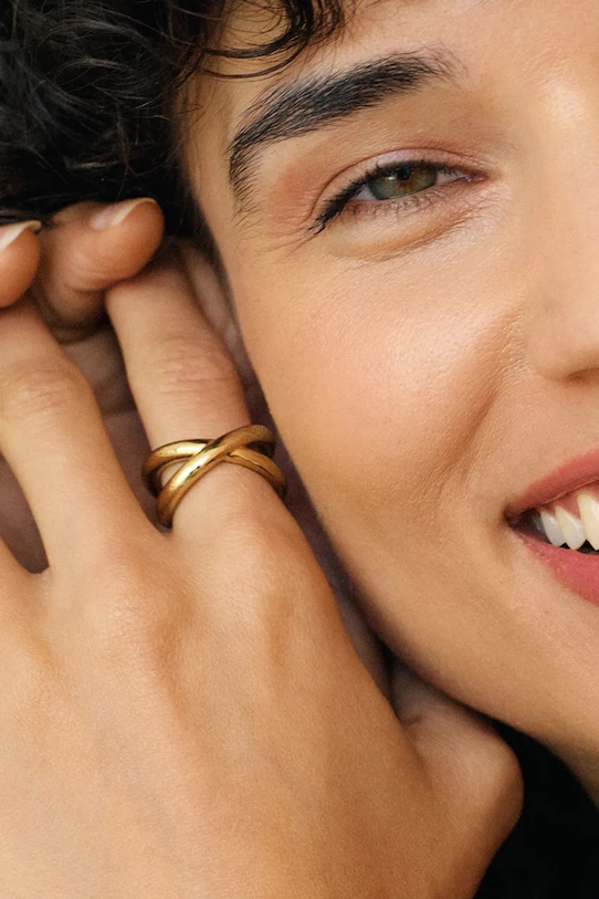 Kiegészítők EDBLAD aranyozott gyűrű Alexa 130227 arany