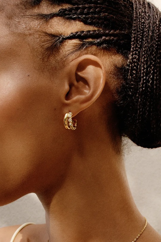 Pozlátené náušnice EDBLAD Grace 130257 zlatá SS26