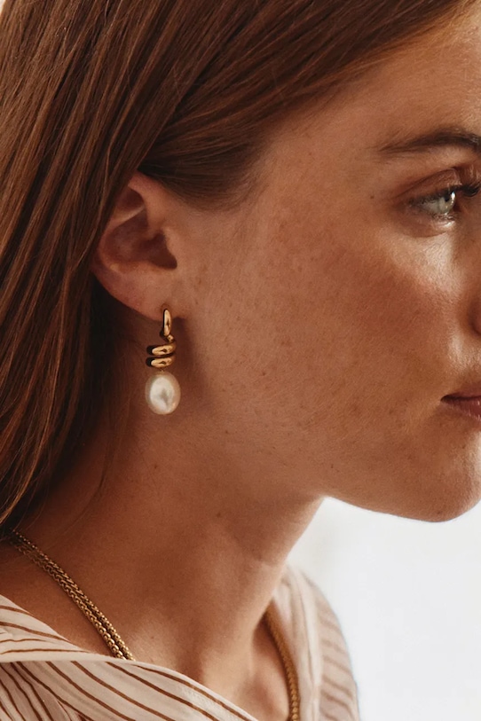 EDBLAD aranyozott fülbevaló Swivel 130334 arany SS26