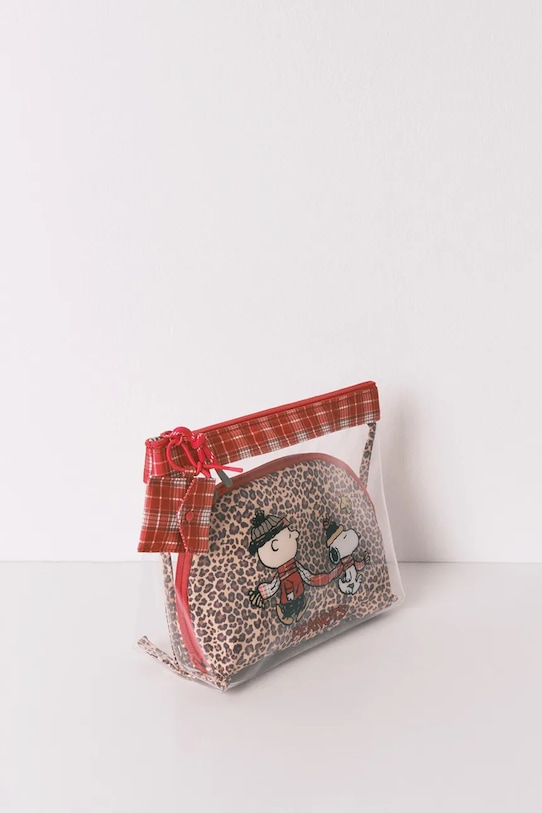 women'secret borsa da toilette SNOOPY pacco da 2 4842025 rosso SS26