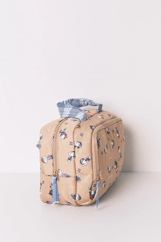 Akcesoria women'secret kosmetyczka SNOOPY 4842031 brązowy