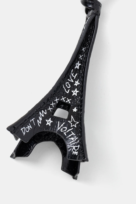 Δερμάτινο μπρελόκ ZADIG&VOLTAIRE LWOG02311 μαύρο SS26