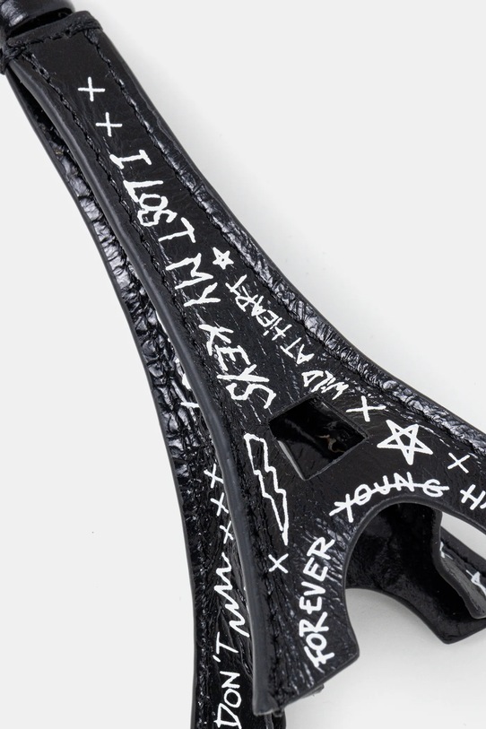 Αξεσουάρ Δερμάτινο μπρελόκ ZADIG&VOLTAIRE LWOG02311 μαύρο