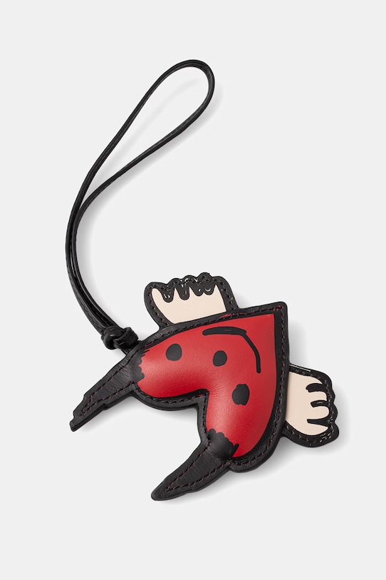 Zadig&Voltaire portachiavi da donna in pelle rosso LWOG02313