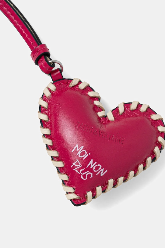 ZADIG&VOLTAIRE brelok skórzany LWOG02305 różowy SS26