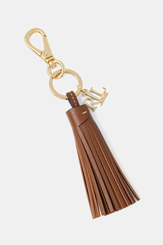 Lauren Ralph Lauren brelok skórzany brązowy 432P07357