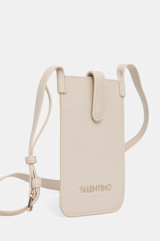 Valentino Bags pokrowiec na telefon damski z imitacji skóry CLIO RE VPS9OG82 beżowy SS26