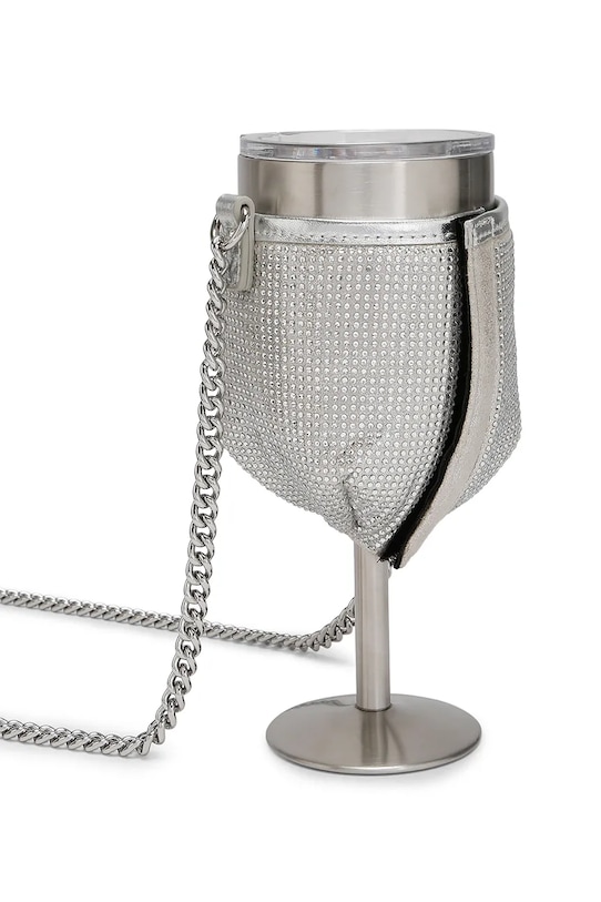 Akcesoria Kurt Geiger London kieliszek termiczny na wino Kensington 5394163609 srebrny