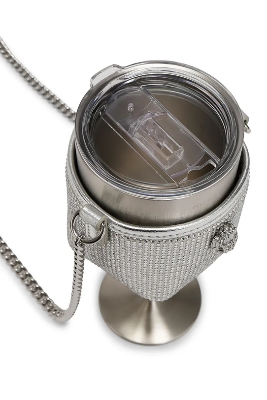 Kurt Geiger London kieliszek termiczny na wino Kensington srebrny 5394163609