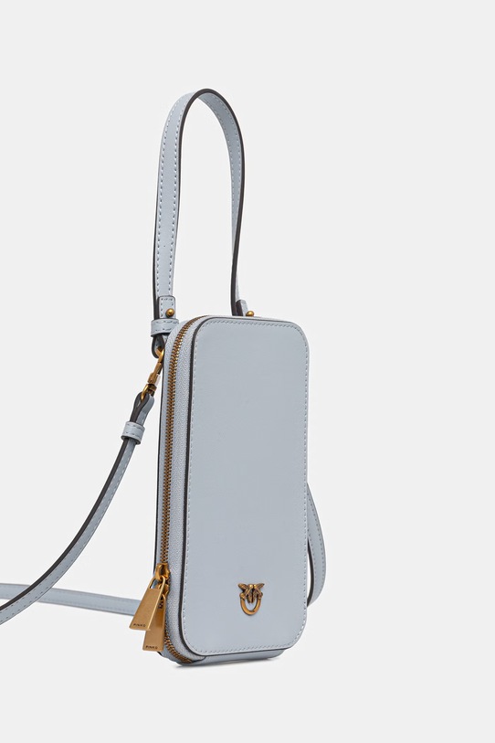 Pinko pokrowiec na telefon skórzany 106027.A0F1 niebieski SS26