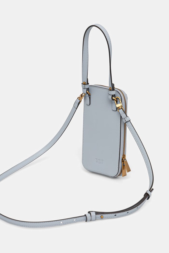 Akcesoria Pinko pokrowiec na telefon skórzany 106027.A0F1 niebieski