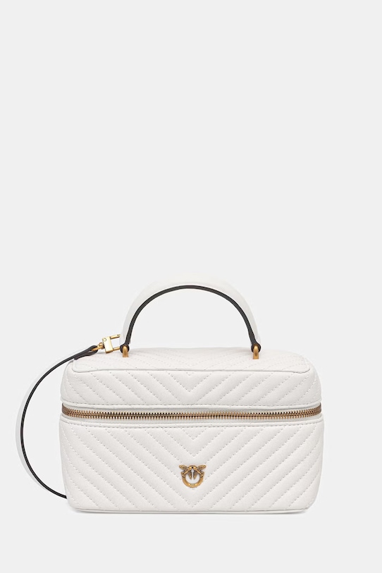 Pinko torebka skórzana skóra licowa biały 106382.A0GK