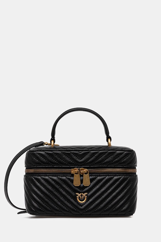 Pinko torebka skórzana skóra licowa czarny 106382.A0GK