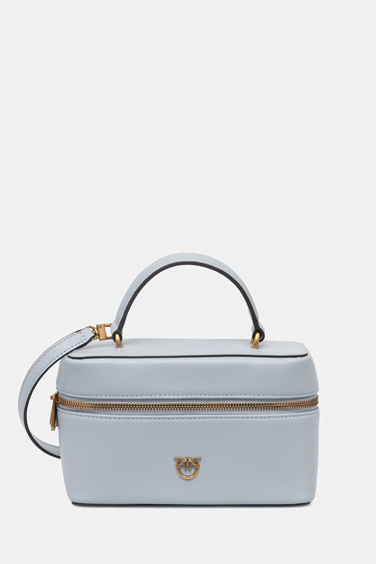 Pinko kufríková kabelka dámska kožená modrá 106382.A0QO
