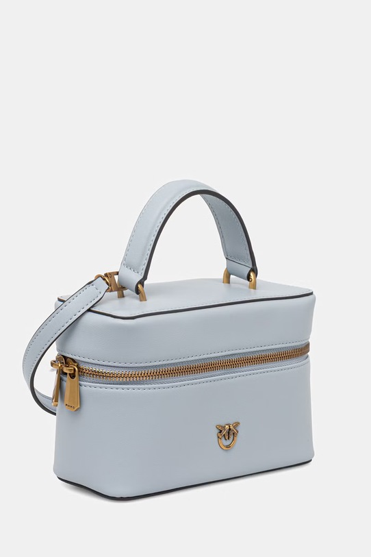 Pinko kufríková kabelka dámska kožená 106382.A0QO modrá SS26