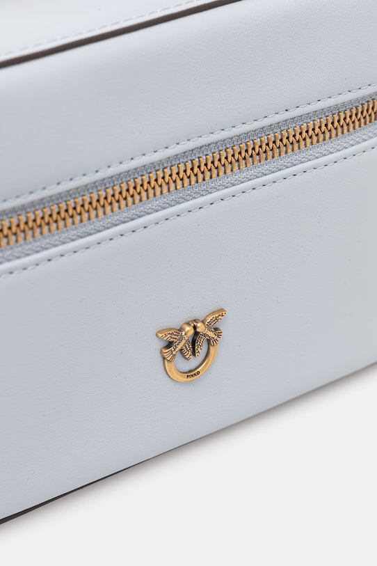 Pinko kufríková kabelka dámska kožená modrá 106382.A0QO