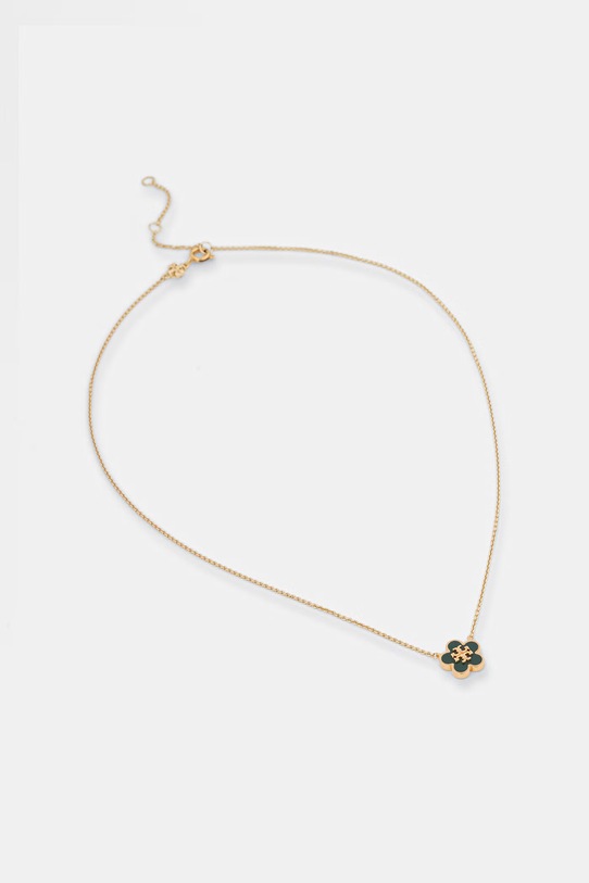 Tory Burch naszyjnik Forger Me Not złoty 147287